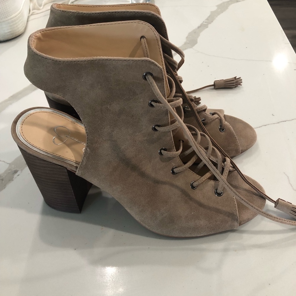 Jessica Simpson lace up heels - Picture 3 of 11